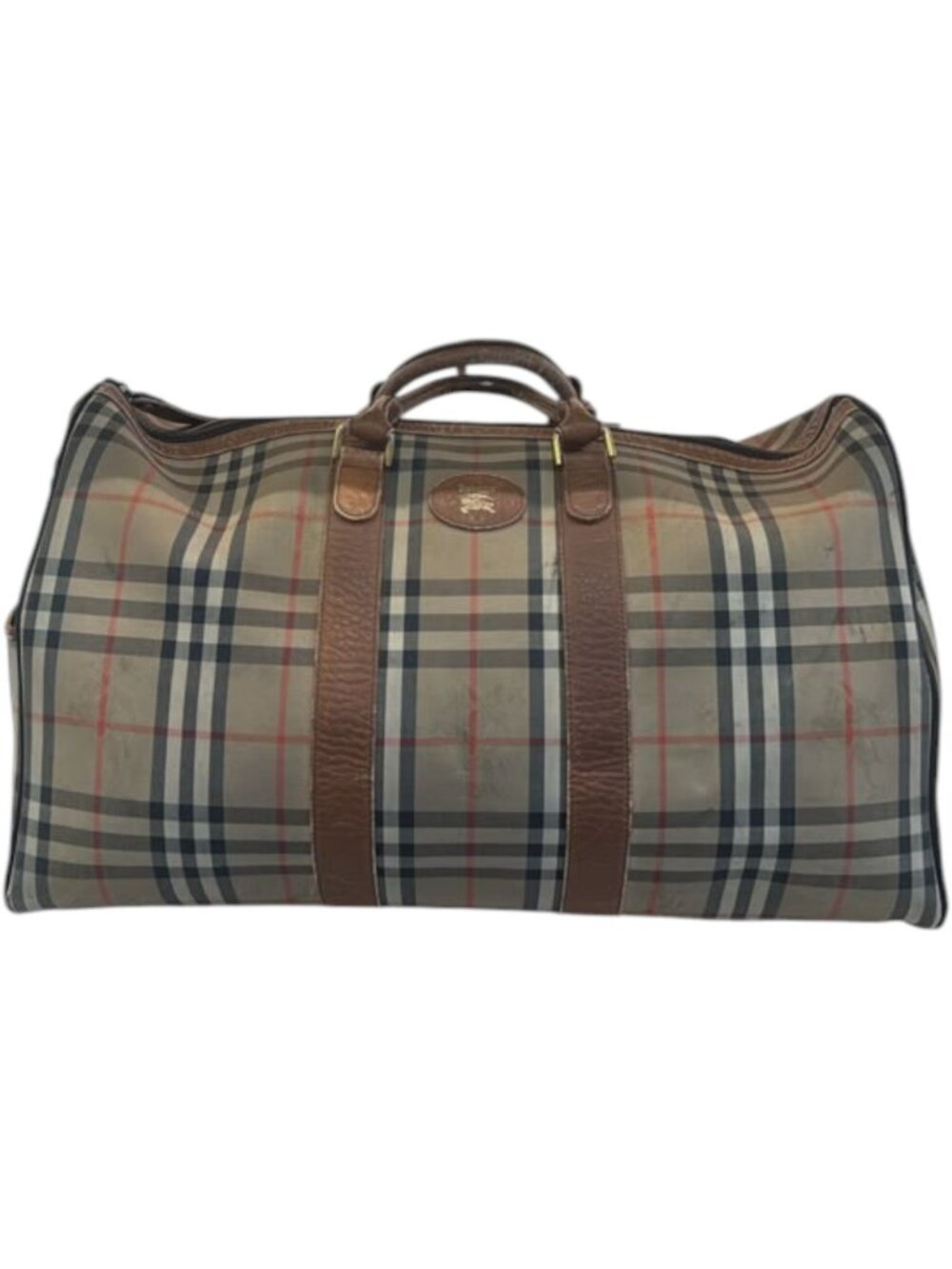 473223CR C3 Burberry Travel Bag Beige PVC